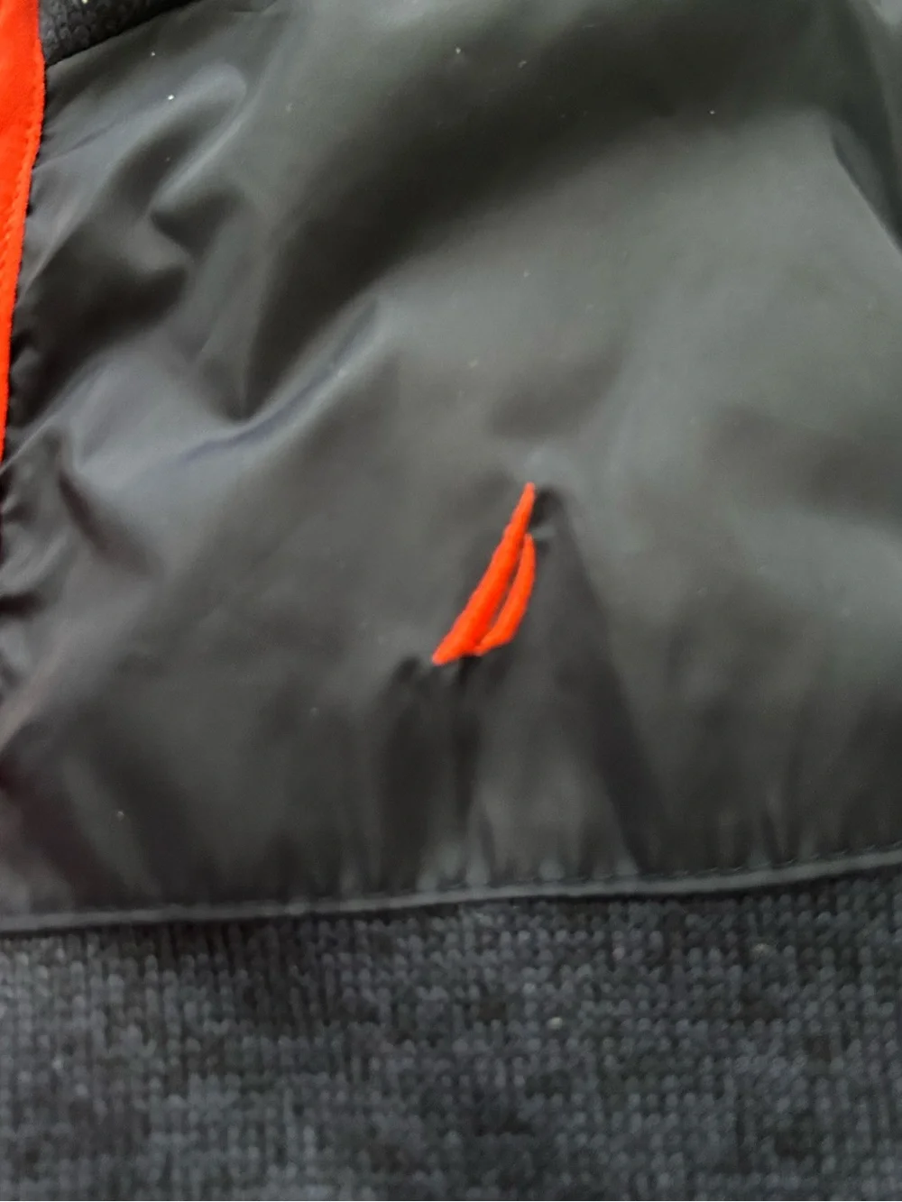 Nautica Kids Hybrid Fleece Sweater Jacket Full Zip Blue Orange Size 3T